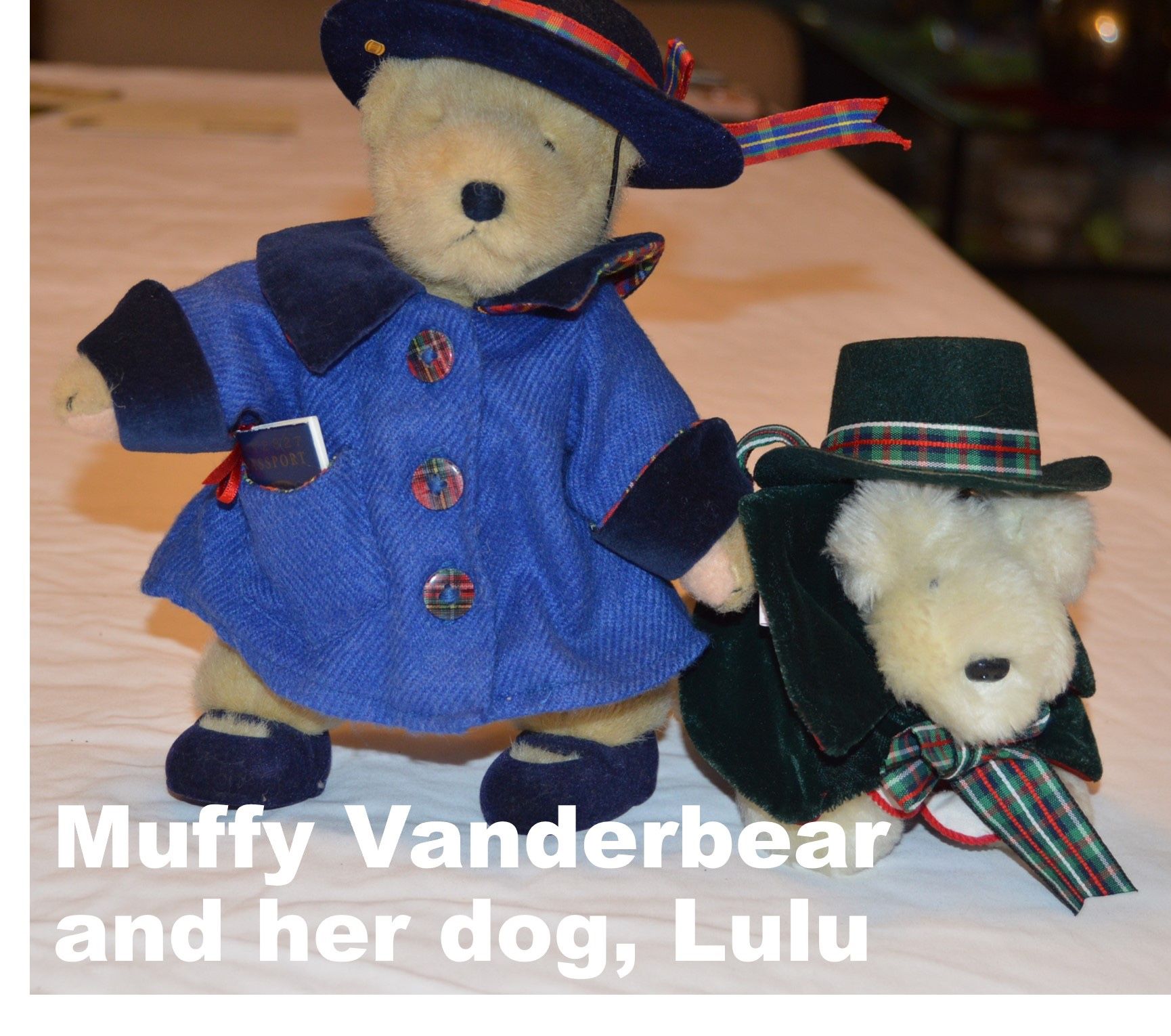 Muffy Vanderbear and her dog Lulu