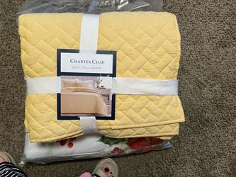 Charter Club Yellow Quilted Full/Queen Quilt