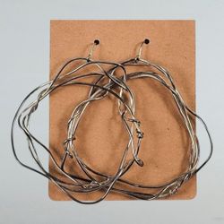 Sterling Silver Twisted Loop Earrings