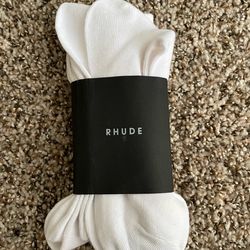 Rhude white socks
