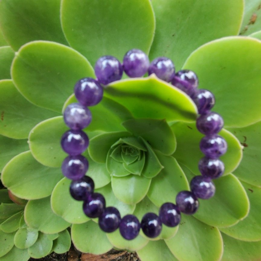 Purple Jade Bracelet