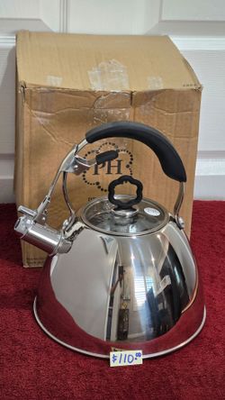 Brand New Princess House Heritage Stainless Steel Wistling Kettle #6892 $110.00
