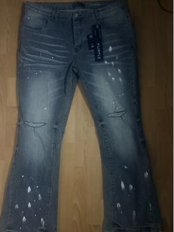 purple jeans