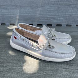Women’s Silver Loafers Size 3