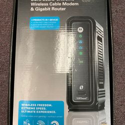 Motorola Wireless cable mode & gigabit router