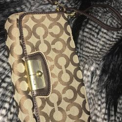 Coach Signature Wristlet