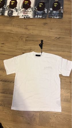 Amiri White Crystal Logo T-Shirt