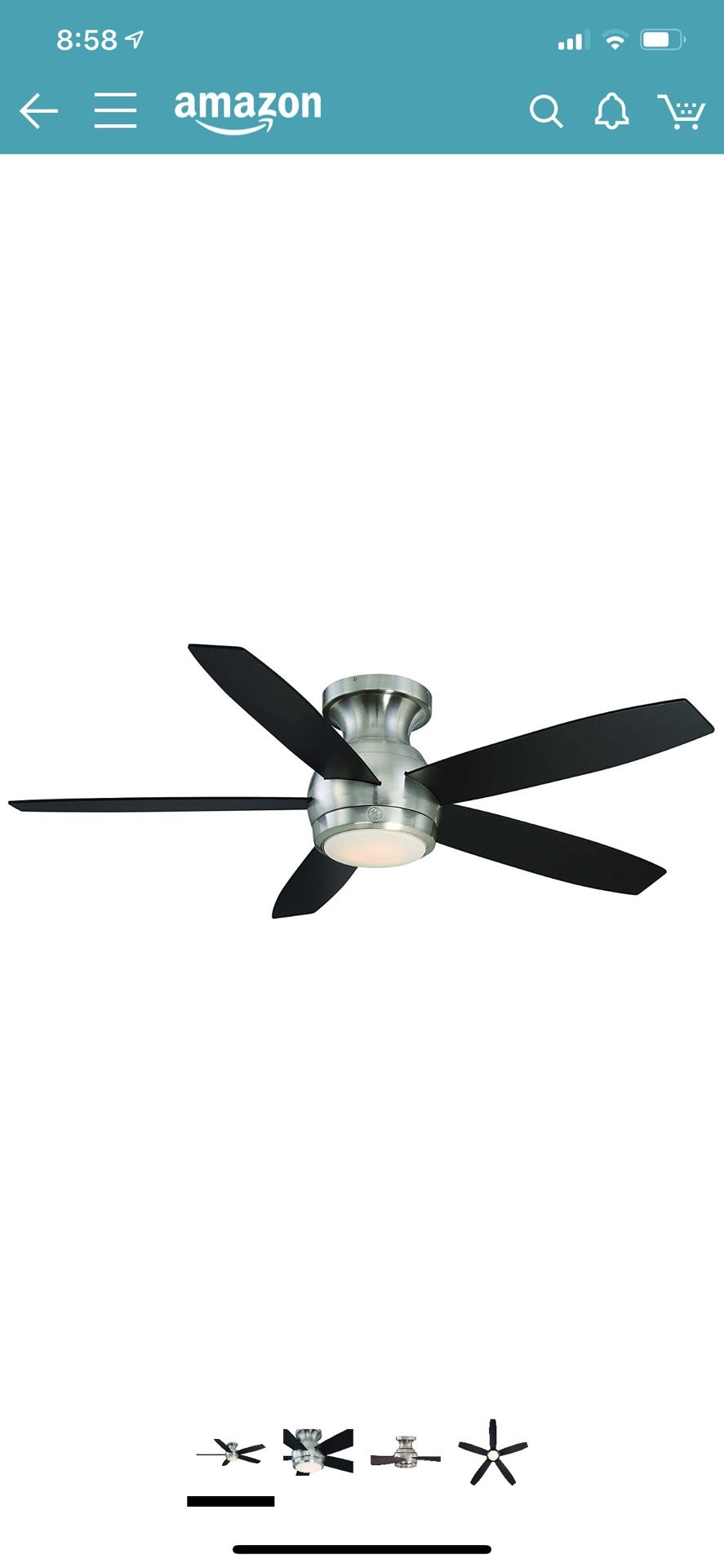 52” Led Ceiling Fan Treviso