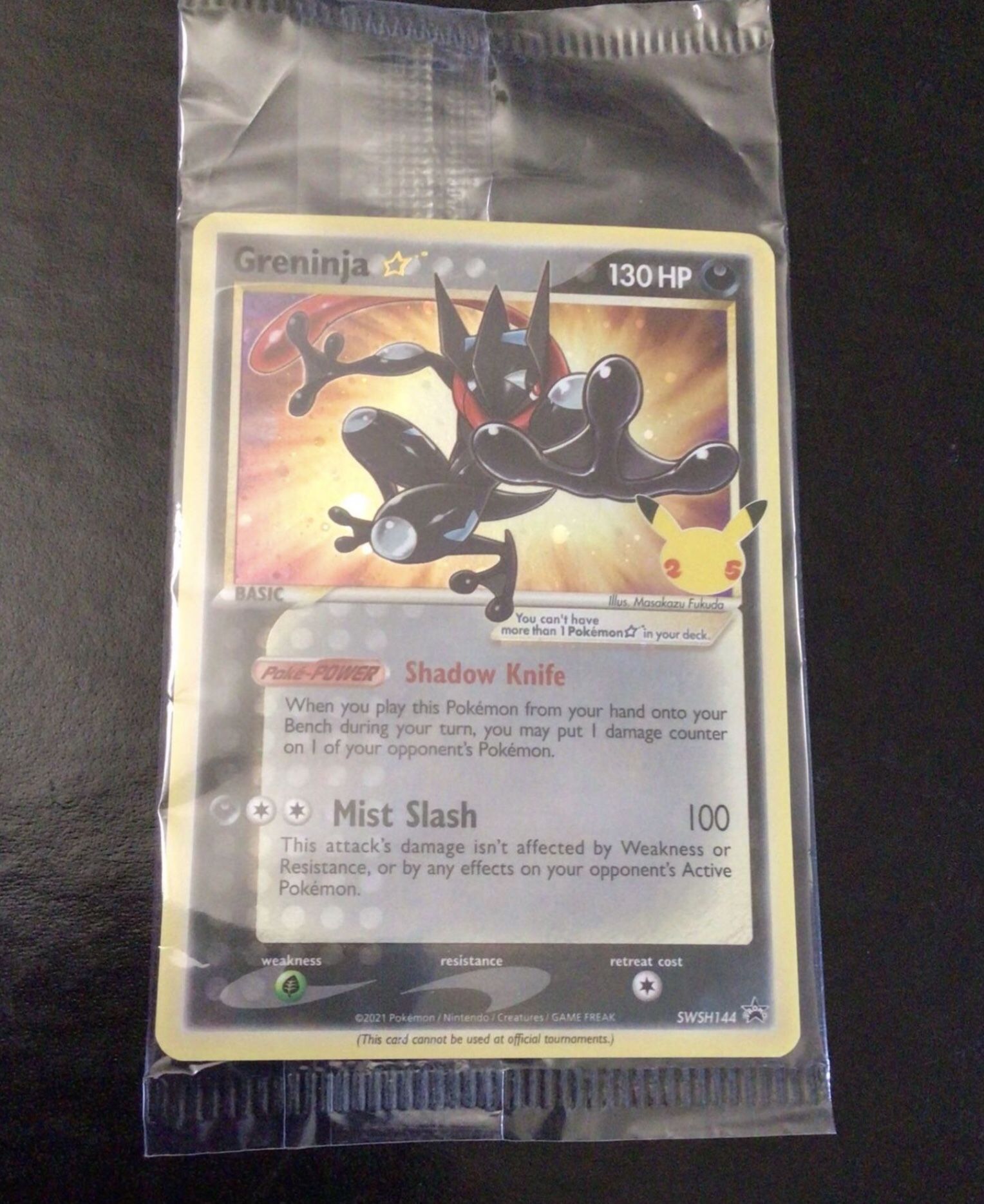 Pokemon Card GRENINJA Gold Star Holo Promo Celebrations SEALED