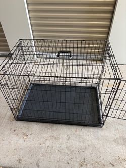 Folding Wire Dog Crate with Tray