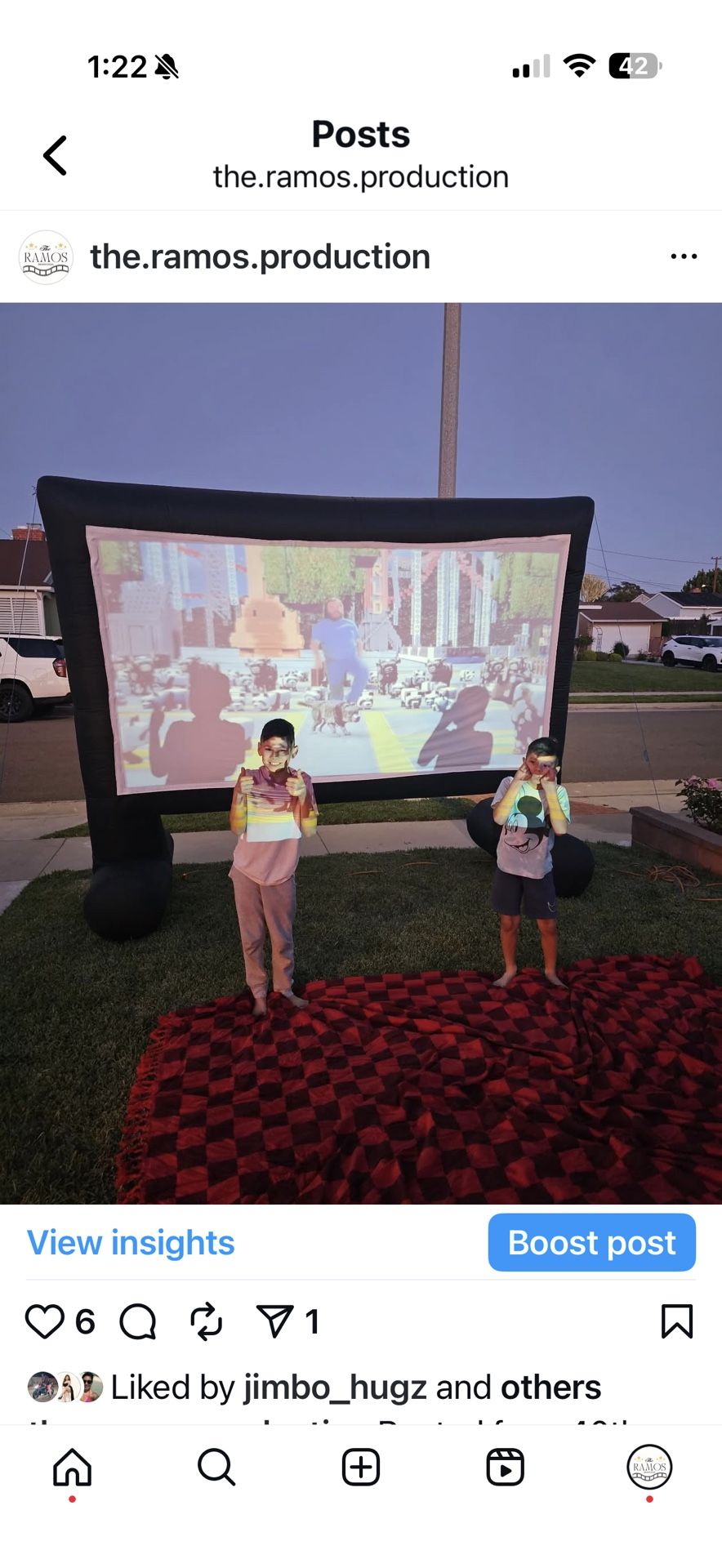 Inflatable Projector, Movie