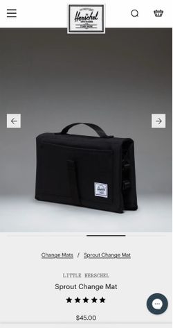 Herschel Baby Changing Mat - Brand New!