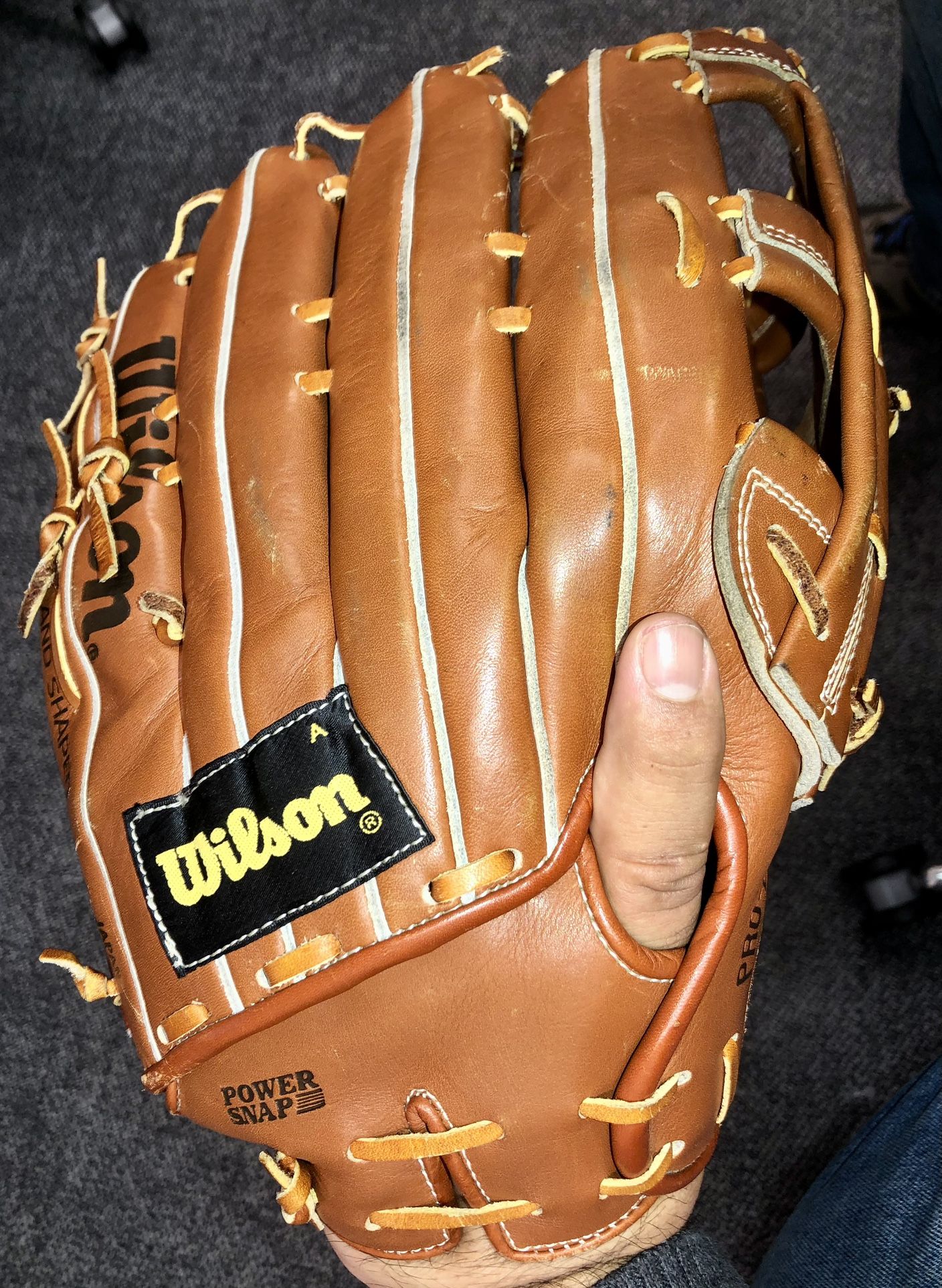 Wilson “The A2000 XXL” 12.5” Pro Back Softball Glove Right Hand Throw Made in Japan