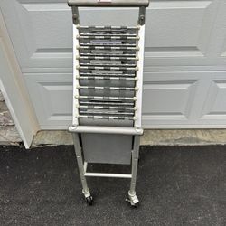 Carstens Wheeled Medical Patient Chart Carrier