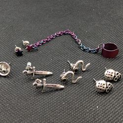 Shipping Available: Emo / Punk / Goth Earrings Lot 