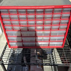Akro-Mils 44-Drawer Plastic Drawer Storage Cabinet for Garage Organization, Bead Organizer, Building Bricks Storage, Teacher Toolbox, Makeup Organizer