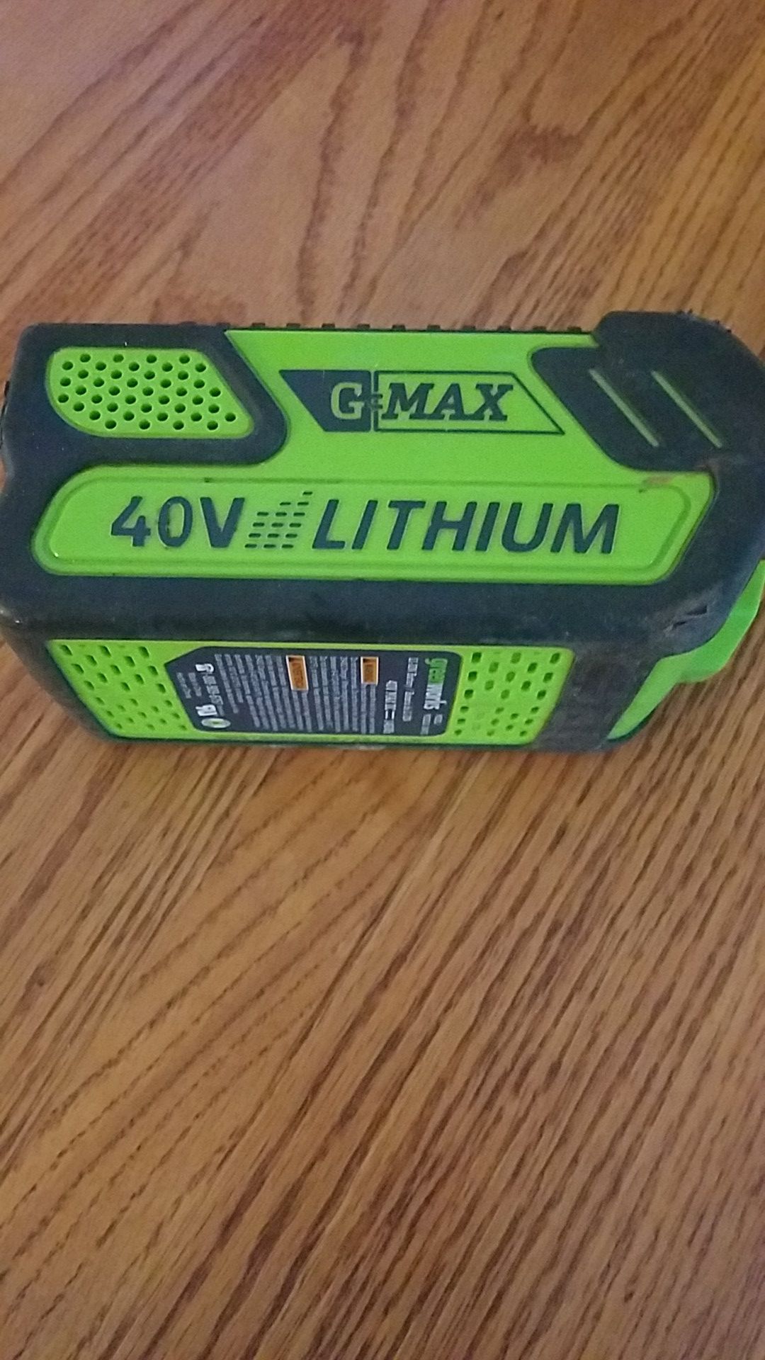 Green works li ion battery 40 v