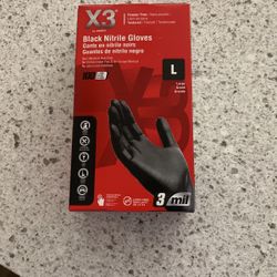 Black Nitrile Gloves 