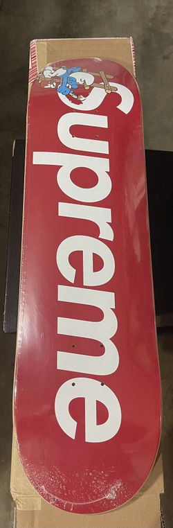 Supreme Smurf Skateboard Red $150