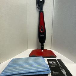 HAAN SI-48Qr RED STEAM MOP Cleaner Slim Light Pro With Pad Manual - Tested