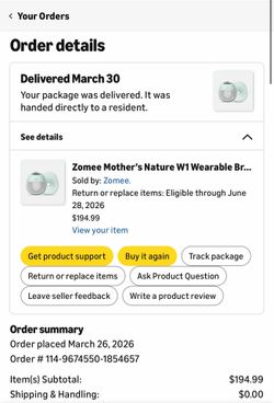 Zomee pump