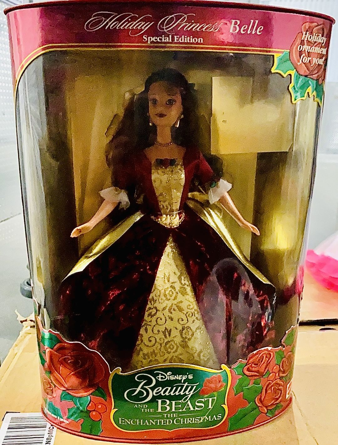 NEW 1997 Disney Holiday Princess Belle Special Edition Barbie Beauty & Beast NBRFB