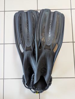 Large 11-12 Diving Fins Long Scuba Snorkeling Freediving Turbo Semi Flex Heel Straps For Boots Tulsa Mares ScubaPro Sherwood US Cressi Mask Spearfish