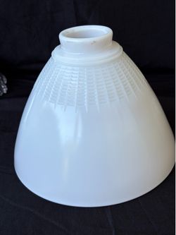 Milk glass, soft light, lampshade for vintage torchiere