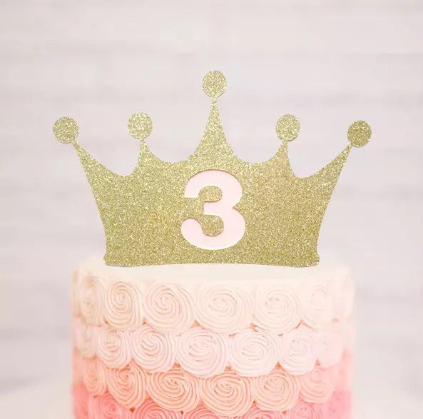 Princess Birthday Party Cake Topper