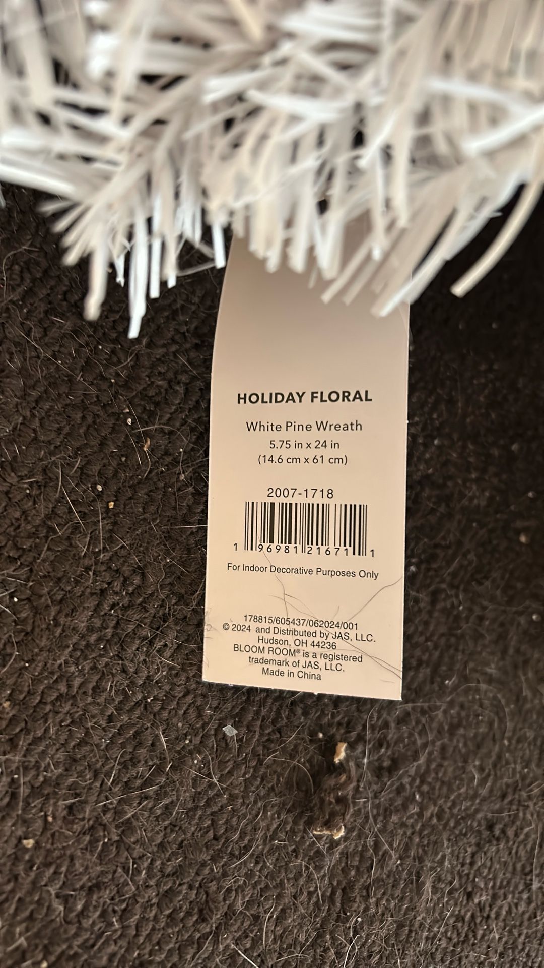 3 LARGE White Wreaths Brand New