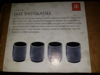 EKKE Soapstone Shot Glasses (Set of 4)