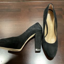 NWT MICHAEL KORS SUEDE SABRINA PLATFORM HEELS