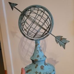 Vintage Metal Celestial Armillery Globe Sphere 