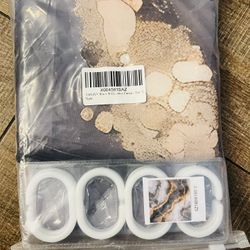 Gold Marble Shower Curtain Modern Luxury Abstract Shower