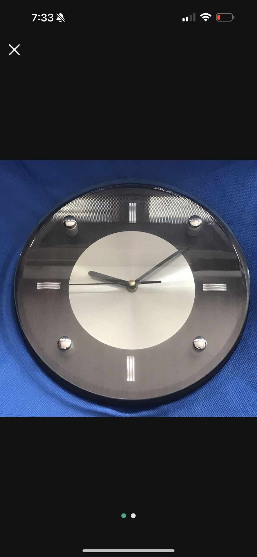 Espresso Brown Clock