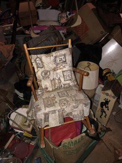 Miniature Rocking Chair with cushions