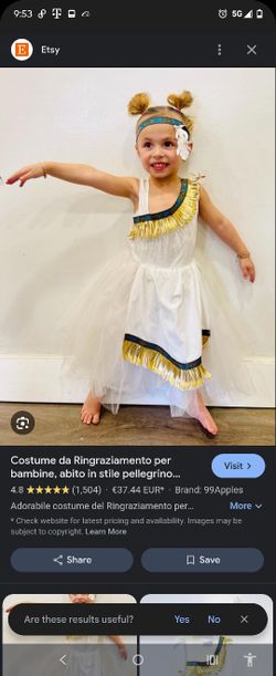 Nwot Kids Egyptian Princess Costume