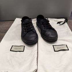 Gucci GG Canvas Low Black Sneakers