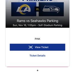 Tailgate Pink Zone Rams VS Seahawks at SoFi (Tailgate Only)
