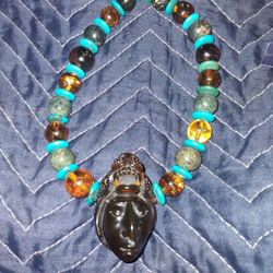 Mayan Amber Necklace 
