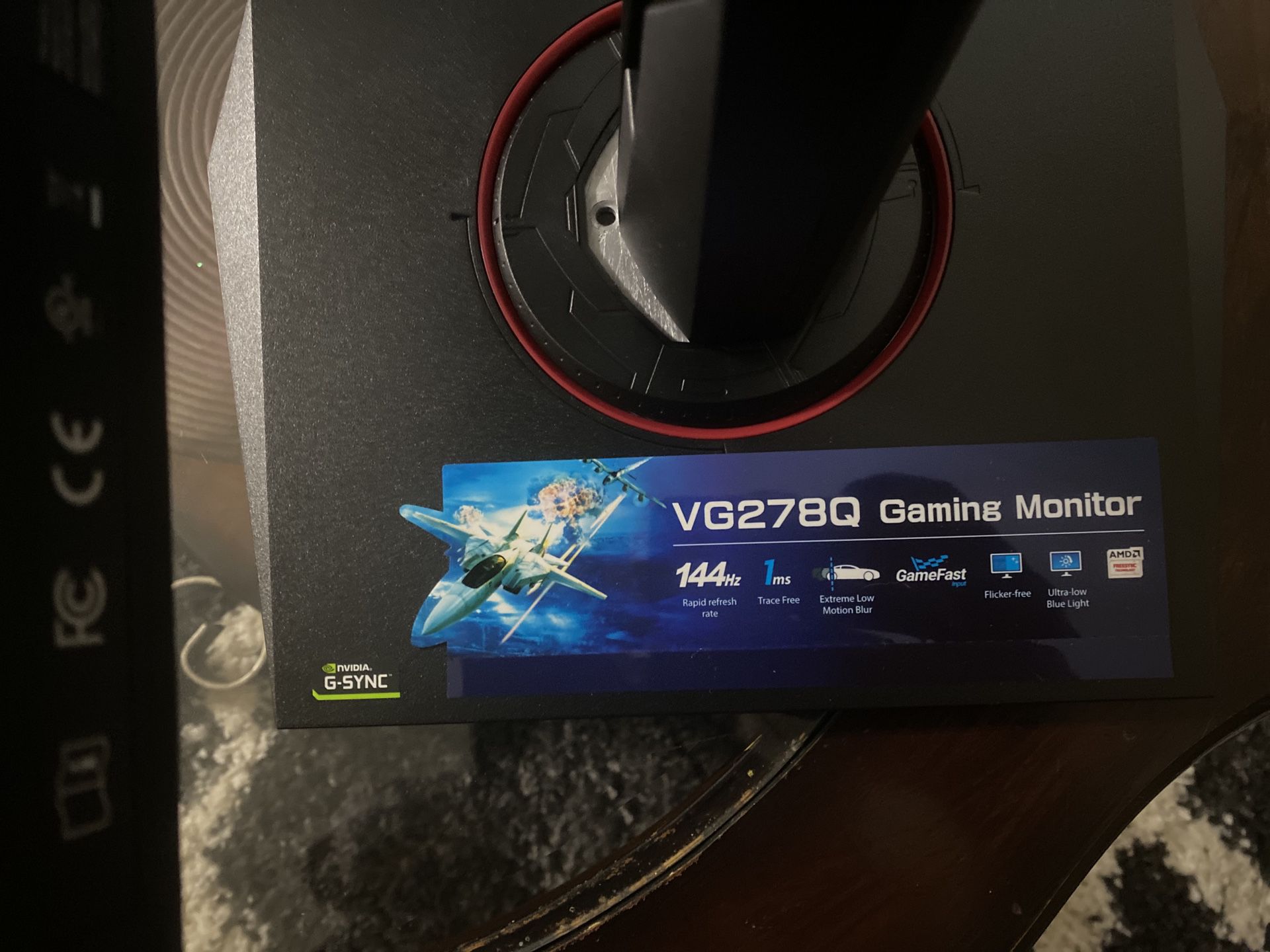 Asus VG278Q 27” gaming monitor