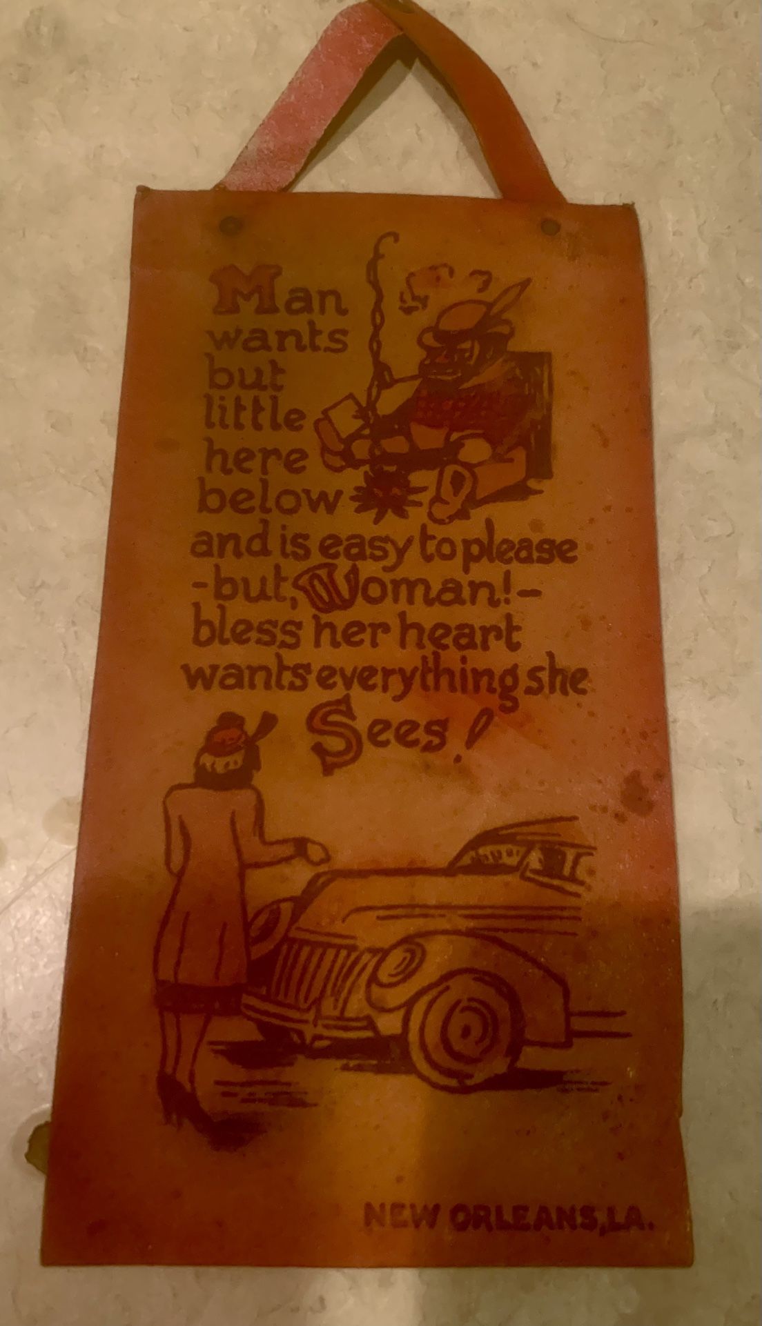Vintage Leather Signs