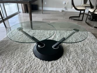 Glass folding table