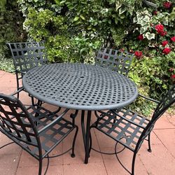 Brown Jordan Metal Patio Furniture Table Set! Outdoor Furniture. Delivery Available For Extra Fee.