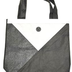 Lululemon large black/white/grey Reusable shopping bag 17”x18” Large