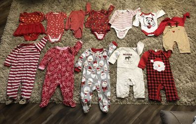 Christmas holidays baby clothes lot