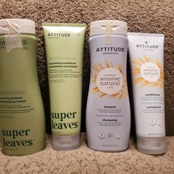 Attitude Natural Hair Care Shampoo & Conditioner Bundle