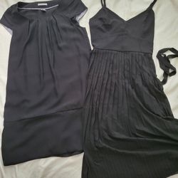 2 Midi Classy Black Dresses Both For $10