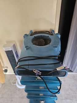 Fan. Airmover. Water restoration construction.
