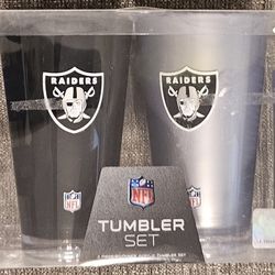 Las Vegas Raiders Official NFL Unisex Tumbler Set